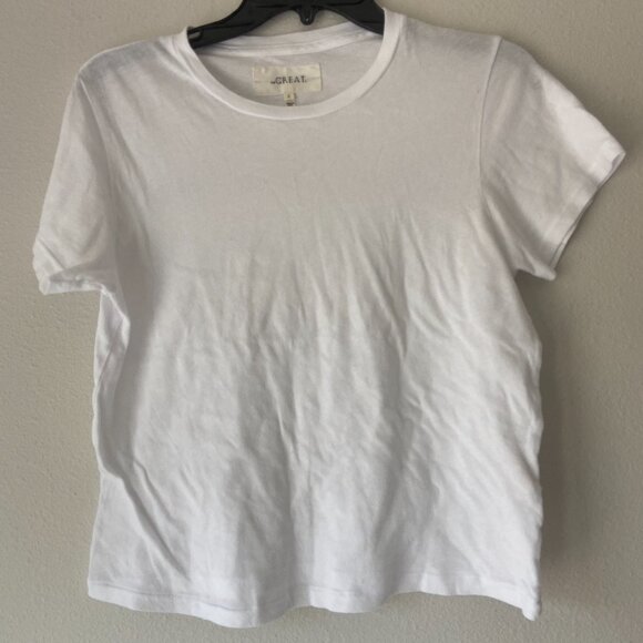2 THE GREAT. BLUE AND WHITE TEES SZ 0 - Picture 3 of 5